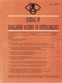 Image of Journal of Bangladesh Academy of Ophthalmology