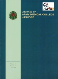 Image of Journal of Army Medical College Jashore