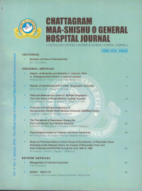 Image of Chattagram Maa Shishu O General Hospital Journal